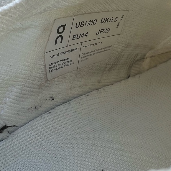 On Cloudswift 4 White Athletic Shoes Ivory & Grey Men's Size 10 US - Picture 12 of 14